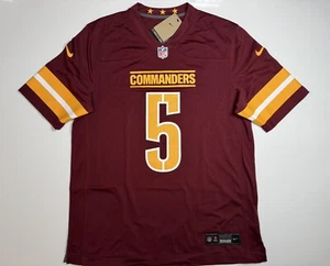 Camiseta deportiva Nike 2XL Jayden Daniels #5 Burgundy Commanders auténtica - Imagen 1 de 11