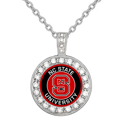 North Carolina NC State Wolfpack Womens Sterling Silver Necklace D18 Cover