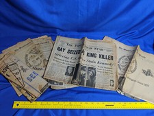 Washington,IN Newspaper History Lot Robert Kennedy Assassination JFK 