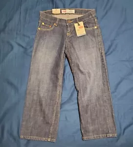 [New] Boy's Levi's 550 Relaxed Fit Dark Blue Jeans Youth Size 8 Husky 28"W x 23" - Picture 1 of 8