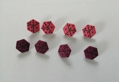 Kinderknöpfe/Motivknöpfe" verschiedene Motiv Würfel 8 Stk. - Bild 1 von 2