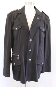 Chaqueta Blazer Royal Underground Para Hombre Marrón Verde Botón Talla XL Estampado Cruzado - Imagen 1 de 9