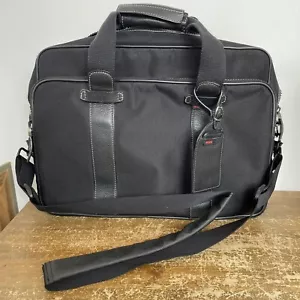 Ecco Bag Black Travel Messenger Laptop Detachable Strap - Picture 1 of 19