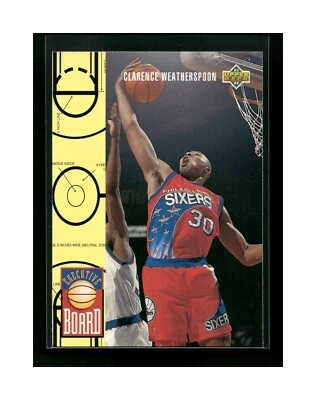 1993-94 Upper Deck 76ers Basketball Card #427 Clarence Weatherspoon - Image 1 of 4