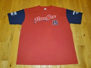 Vtg Dustin Pedroia PAWTUCKET RED SOX #15 Pawsox Promo AAA Team Replica JERSEY XL - Picture 1 of 15