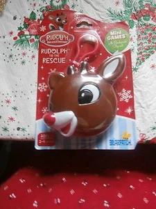 Rudolph to the Rescue The Red Nosed Reindeer Mini Games Backpack Clip - Picture 1 of 6