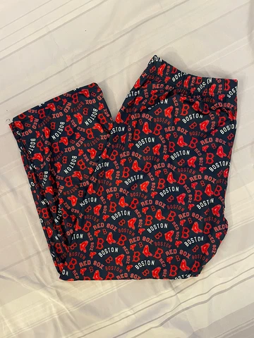 Boston Red Sox MLB Genuine Merchandise Pajama Pants 2XL 30.5 Inseam Retro Repeat Cover