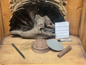 1-Sweet Caller Walnut Turkey Call Pot Call Kit Stoned Aluminum over Glass - Picture 1 of 1