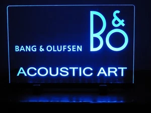 B&O ETCHED ACRYLIC LED SIGN - Picture 1 of 7