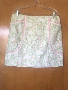 Lilly Pulitzer Originals Pink Green Frogs Roslyn Lilly Pad Size 12  Limeade - Picture 1 of 8