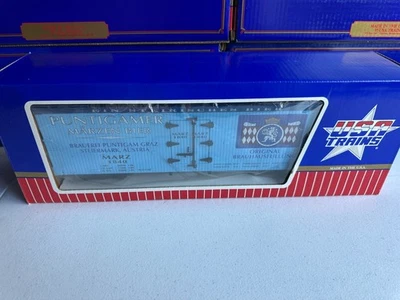 USA Trains R-16264 Puntigamer Marzen Bier Reefer Car NIB G Scale - Image 1 of 3