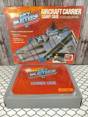 Matchbox Sky Busters Skybusters Aircraft Carrier Storage Case W/ Original Box.  - Image 1 of 4