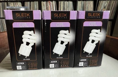 Sleek lighting CFL GU24 50k 13w 900  Lumens 3-Pack - Image 1 of 3