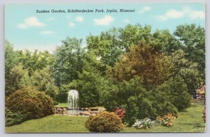 Versunkener Garten Schifferdecker Park Joplin Missouri MO 1944 Postkarte - Bild 1 von 2
