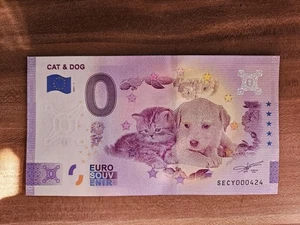 0 Euro Schein Cat & Dog SECY 2021-1 - Bild 1 von 1