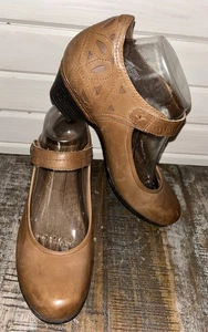 Rockport Cobb Hill Größe 8,5 M Abbott braun Leder Maryjane niedriger Absatz Schuhe Cutouts - Bild 1 von 10