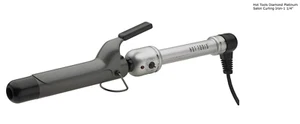 Hot Tools Diamond Platinum Salon Curling Iron-Barrel Size 1 1/4" -  Nano Silver - Picture 1 of 4