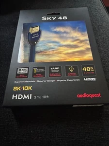 AudioQuest Sky 48 Gbps 8K 10K Ultra High Speed HDMI Cable with eARC 10 Feet - Picture 1 of 2