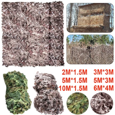2*3M/4*6M Large Camouflage Net Camo Netting Camping Shooting Hunting Hide Cover