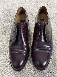 Bostonian Crown Windsor USA Cordovan Color Wingtip Oxford Shoes Men 9-1/2B