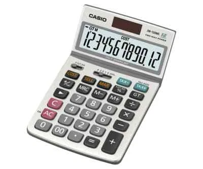 CASIO 12 digit Practical Calculators Desk JW-120MS TAX Cost Sell Margin - Image 1 of 2