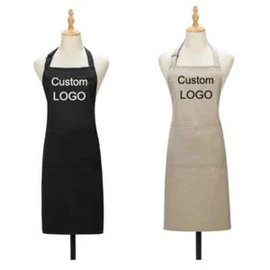 KitchenChef Work Apron for Grill Restaurant Bar Cafes Beauty Nails Logo Design - Picture 1 of 31