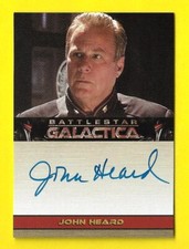 2007 Battlestar Galactica Season 2 Autograph John Heard / Commander Barry Garner