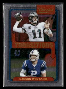 Carson Wentz 2021 Panini Classics #T-15 Transizioni - Foto 1 di 2