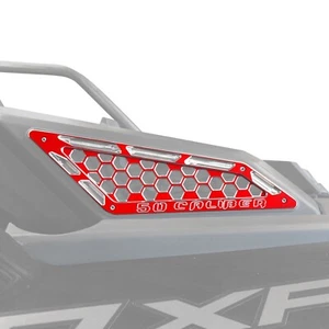 PRO XP Turbo R RZR CNC Billet Clutch and Side Vent Air Intake Grilles Red Finish - Picture 1 of 6