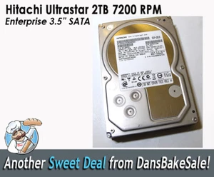 Hitachi HGST 2TB Internal 7200 RPM 3.5" (OF10452) Ultrastar Enterprise HDD - Picture 1 of 7