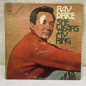 RAY PRICE She Wears My Ring LP Vinyl Record 12" Records COUNTRY 1968 Columbia - Picture 1 of 4