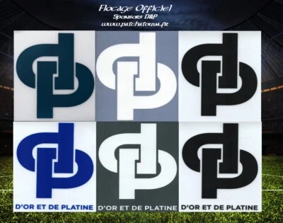 Flocages sponsor officiels monblason OM 22/24 D&P label de Jul Ligue 1 France