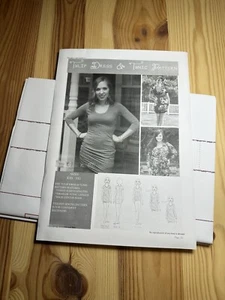 Ellie And Mac Tulip Dress And Tunic A0 Printed Sewing Pattern - Picture 1 of 1