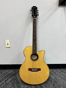 Epiphone PR-4E Guitarra Eléctrica Acústica Paquete Natural con Estuche de Transporte - Imagen 1 de 10