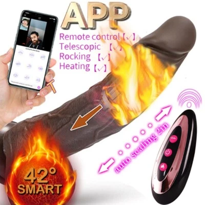 XL 伸缩逼真推力 Dildo 振动器 G 点分析性女式玩具 — 第 1/4 张图片