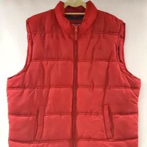 Puffer Vest Smiths Work Wear Mens 2XL Double Insulated Burnt Sienna Pockets - Picture 1 of 9