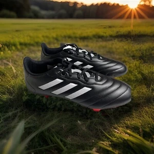 Adidas Men's Goletto VIII FG Soccer Cleats Black/White GX7793 Sz 13Men/14 Women - Picture 1 of 14