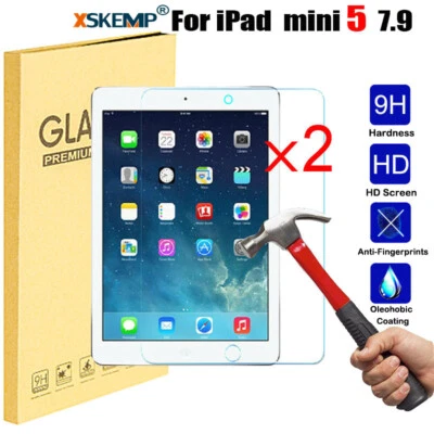 2Pcs For iPad mini 5 7.9 A2133 A2124 A2126 2125 Tempered Glass Screen Protector - Image 1 of 4