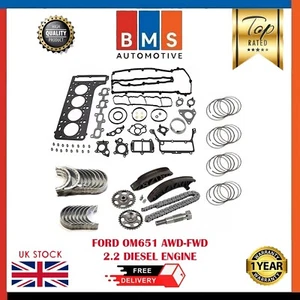 MERCEDES-BENZ 2.1 DIESEL SPRINTER 5T OM651 HEAD GASKET SET AND TIMING CHAIN KIT - Picture 1 of 7