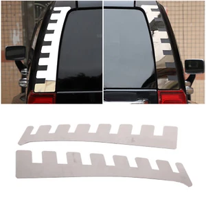 Cubierta de pilar superior plateada borde de acero para Hummer H3 2006-2010 - Imagen 1 de 12