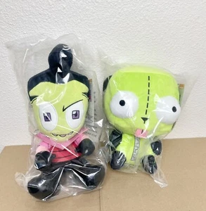 Invader Zim Dog Suit GIR And Disguised Zim Plush Set Licensed Nickelodeon - New - Picture 1 of 5