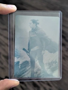 2017 Topps Star Wars Journey Rey Cyan Printing Plate #1 1/1 Episode 8 - Picture 1 of 2