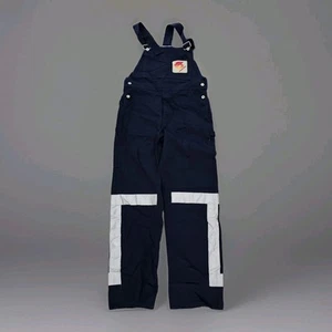 VTG Never Worn TORONTO HYDRO Work Overalls Coverall Navy Blue Union Made Sz 36 - Picture 1 of 21