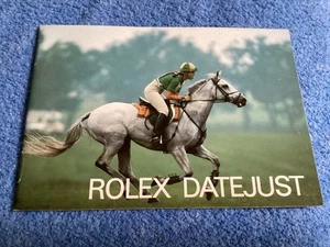 Folleto/manual Rolex Datejust 100 % genuino vintage 1987 - Imagen 1 de 3
