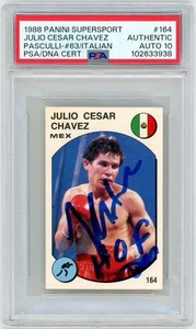 Julio Cesar Chavez Signed 1988 Supersport Rookie w/ "HOF 2011" PSA GEM 10 AUTO - Picture 1 of 2