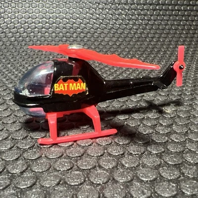 Helicóptero Batman Corgi Juniors 1976 de colección negro/naranja hecho en Reino Unido Foto 1 de 4
