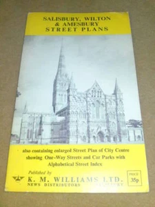 SALISBURY, WILTON & AMESBURY A3 fold out map (undated) - Picture 1 of 1