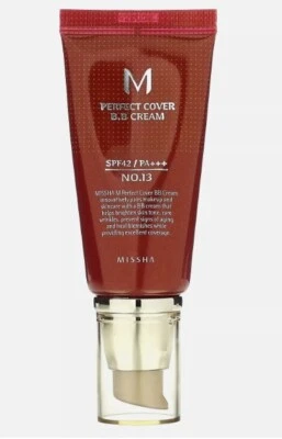 M Perfect Cover B.B Cream, SPF 42 PA+++, No. 13 Bright Beige, 1.7 fl oz (50 ml) - Image 1 of 2