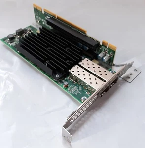 SolarFlare SF10-050020 Dual Port 10G SFP+ Network Card w/ RSC-R1UW-2E16 Riser HP - Picture 1 of 6