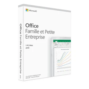 Microsoft Office Famille et Petite Entreprise 2019 - 1 PC/Mac -Neuf sous blister - Photo 1/4